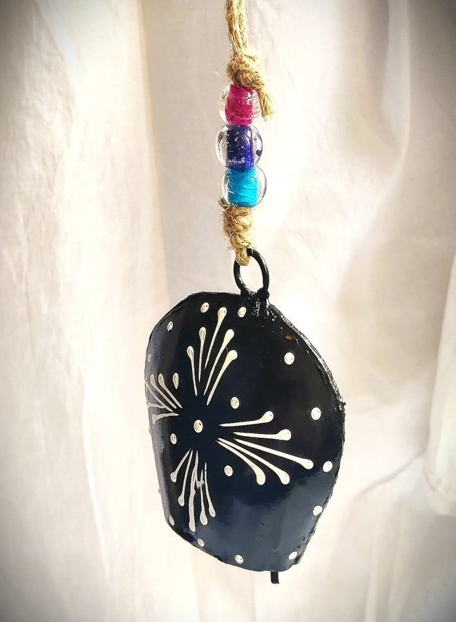 MIRAMAYEE Purse Bell (Painting) - 4" - Hanging Garden Cow Bell - Decorative Wall Hanging - Patio Hanging Bell - Home Wall Decor - Indoor & Outdoor Decoration Set of 5 Bells - Image 4